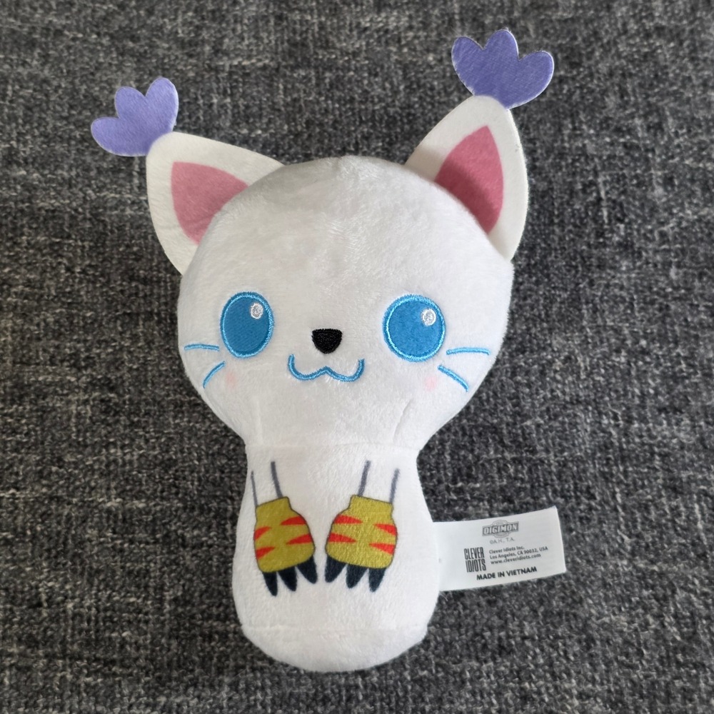 Digimon Adventure Gatomon Tailmon Otedama Mini Plush Limited Clever Idiots 7.5"